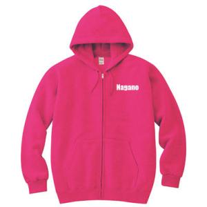 ライトフルジップパーカー　オリジナルプリント　ワンポイントプリント　名入れ　名前　社名　部活　チーム...