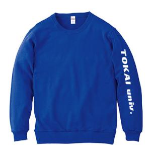 ライトトレーナー　オリジナルプリント　ネーム縦プリント　名入れ　名前　チーム　部活　社名　スウェット...