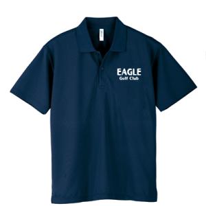 ポロシャツ　ドライ　オリジナルプリント　ワンポイント2段プリント　名入れ　名前　社名　チーム名　サー...