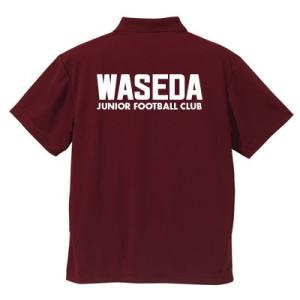 ポロシャツ　ドライ　オリジナルプリント　ネーム2段プリント　名入れ　名前　部活　チーム名　社名　ドラ...