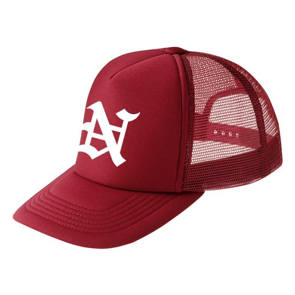 メッシュキャップ　オリジナルプリント　イニシャル　名入れ　頭文字　お揃い　帽子　(700evm-in...