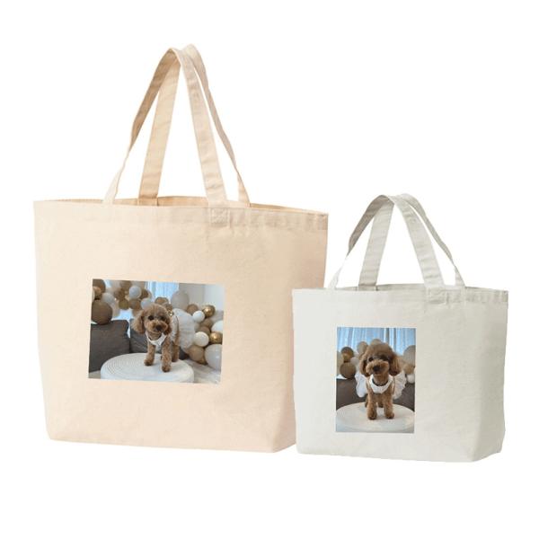 キャンバストートバッグ　オリジナルプリント　写真プリント 写真 ペット キャンバストート バッグ　大...