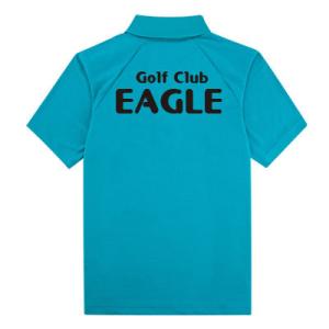 父の日のプレゼントにオリジナルゴルフシャツ ネーム2段プリント  (p1005-name2)　　　オ...