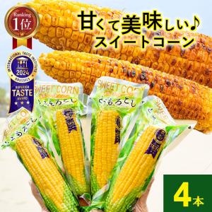 とうもろこし 真空パック 4本 レトルト 清水物産 スイートコーン BBQ バーベキュー 焼きとうもろこし 真空パック レトルト スイートコーン