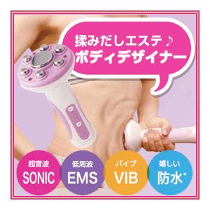 ボディデザイナー ボディスリム美容器 JSPV-9175 自分サロンで揉みだしエステ 強力バイブ/低周波/超音波/EMS