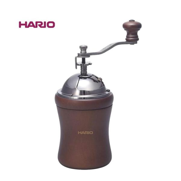 HARIO ハリオ 手挽き コーヒーミル ドーム MCD-2 木製 セラミック製臼 摩擦熱が発生しに...