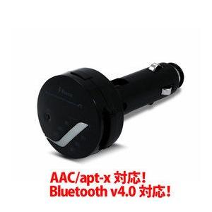 送料無料  FM トランスミッター ( AAC / aptX対応 ) ブラック JF-BTFMAXK Bluetooth  J-Force