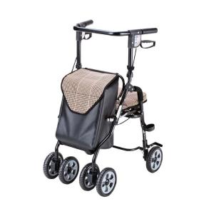 7月上旬以降■マキテック オアシス 花柄 U字型シルバーカーＨＭ−３５５KC（チェック）「メーカー直送代引き不可」敬老の日■押し車