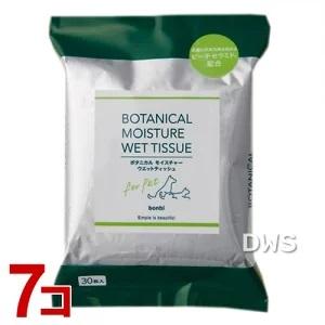 ボンビ　ボタニカル　ウェットティッシュ　30枚入り　7個セット 【ペット用品】【犬用】【ノンアルコール】天然由来原料を使ったペットに｜nadeshikonomori