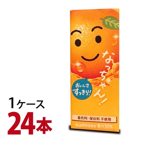 サントリー　なっちゃん　オレンジ 250ml紙パック　1ケース　（24本）-000008