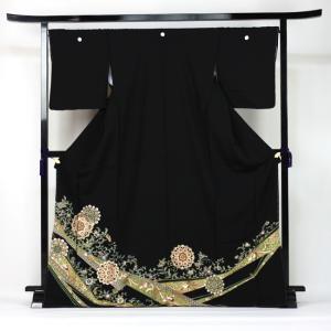 留袖 レンタル 金彩京友禅正絹黒留袖 19点フル...の商品画像