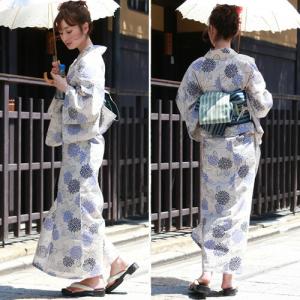浴衣 単品 レディース レトロ 綿麻浴衣単品「...の詳細画像4