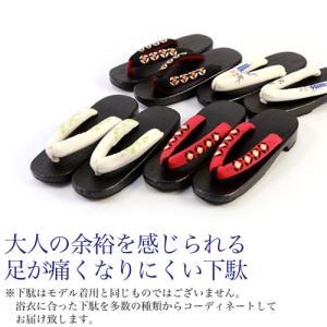 浴衣 レディース セット レトロ 高級変わり織...の詳細画像4