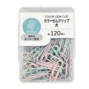 日本パール加工 カラーゼムクリップ 大（2.8cm） 約120個入 001-CR-3753