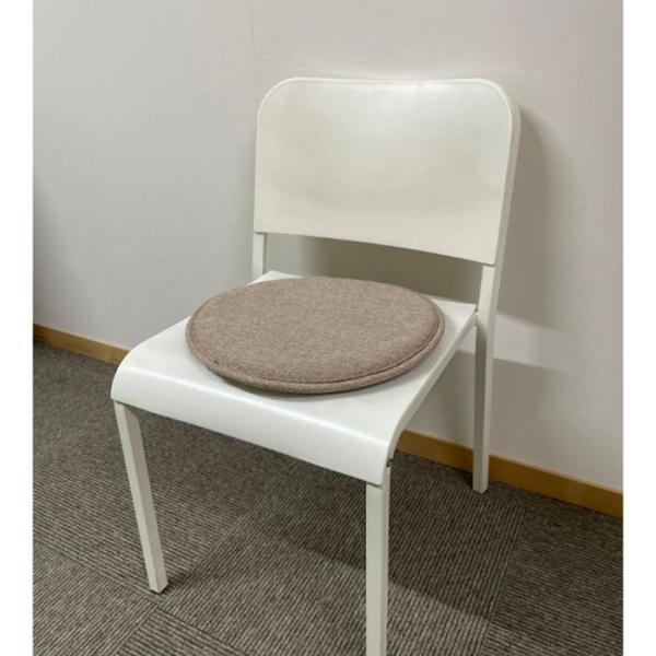 低反発チェアクッション BE 約39cm×R（3cm）