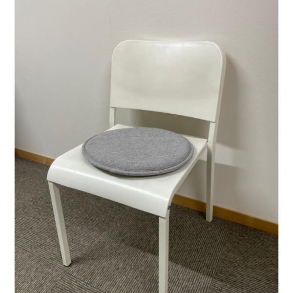 低反発チェアクッション GY 約39cm×R（3cm）