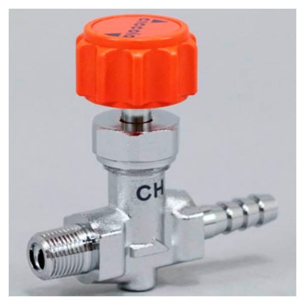 アソー ニードルバルブホースニップル一体 CH-1107　R1/8X7φ