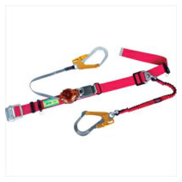 ツヨロン ハーネス用ランヤード ノビロン 赤 THL-NV93SV-21KS-RE-R23-BP