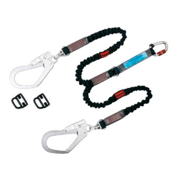 ツヨロン ハーネス用ランヤード ツインノビロン THL-2-NV93SV-21KS-2R23-BP