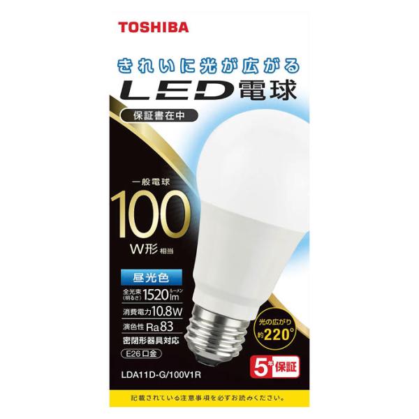 東芝 東芝LED全方向100W形昼光色 LDA11D-G/100V1R