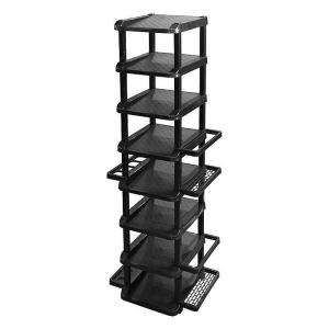 和泉化成 シューズラック 8段ブラック