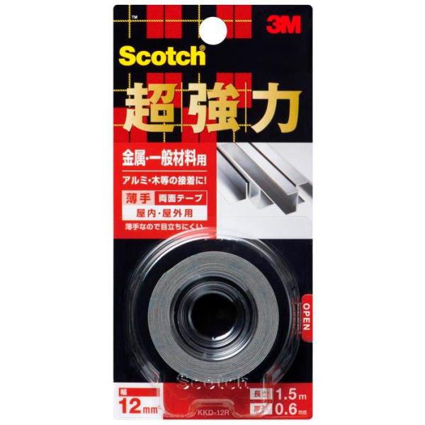 スコッチ 超強力両面テープ　金属用 KKD12R 12×1.5m