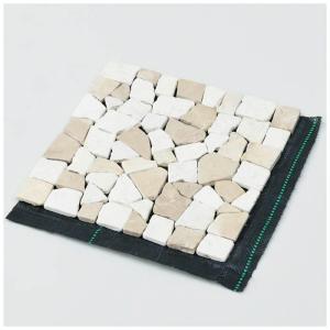 YAMAZEN 防草シート付き天然石マット STM-30BS(BE)1P