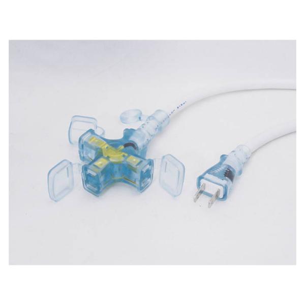 ナフコ 十字延長コード0.3m NR3CX03WC