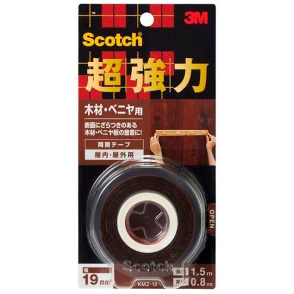 3M 3M超強力両面テープ 木材・ベニヤ用 KMZ−19R 19x1.5m