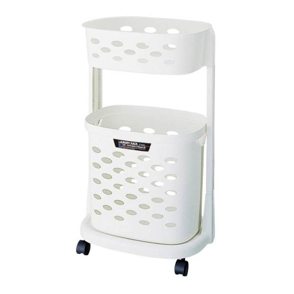 アスベル ランドリーラック2段R ホワイト