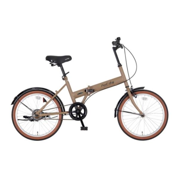FeelSky　折畳自転車（シングル）20 マットブラウン