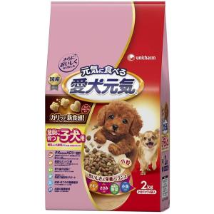 愛犬元気 【2.0kg×2袋】ユニ・チャーム 健康に育つ子犬用 チキン
