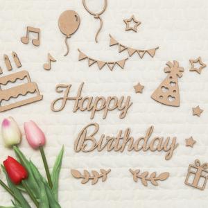 翌営業日出荷 月齢フォト Happy Birthday レターバナー おしゃれ かわいい ベビー 赤ちゃん 木製 バースデーパーティー 翌営業日出荷 木製レターバナー 誕生日