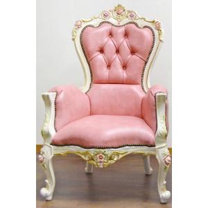 特価！ アンティーク調ロココ調 女王様のピンクローズ薔薇のドレッサー