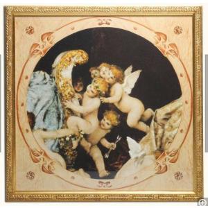 天使 アート 絵画 エンジェル 額絵 サイズ小 イタリア製 シモ社