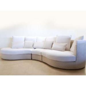 イタリア輸入　NEWYORK　ニューヨーク　ホワイトコーナーソファ　ホワイトリビングソファ