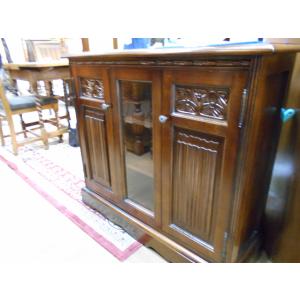 イギリス アンティーク 家具 パイン キャビネット ブックケース ブック