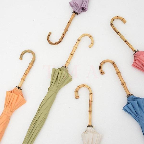 長傘レディース/メンズおしゃれ長傘晴雨兼用傘日傘雨傘ワンタッチ大きめ103cm梅雨対策無地耐風長傘無...