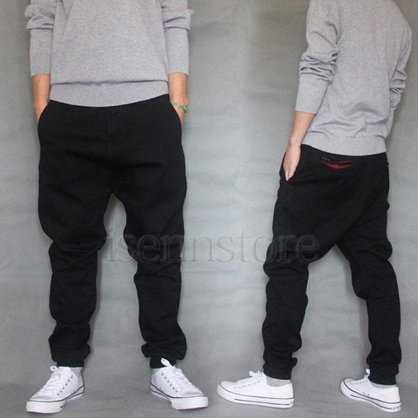 【値下げ】デニム ジーンズ パンツ メンズ ルーズ B系 サルエルパンツ ヒップホップ ストリート ...