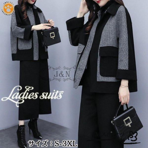 【値下げ】卒業式 服 母 セットアップ パンツ スーツ レディース 50代 40代 30代 おしゃれ...