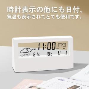 デジタルクロック 置き時計 デジタル テーブルクロック 置時計 掛け時計 3D 立体 卓上 時計 目覚まし時計 デジタル