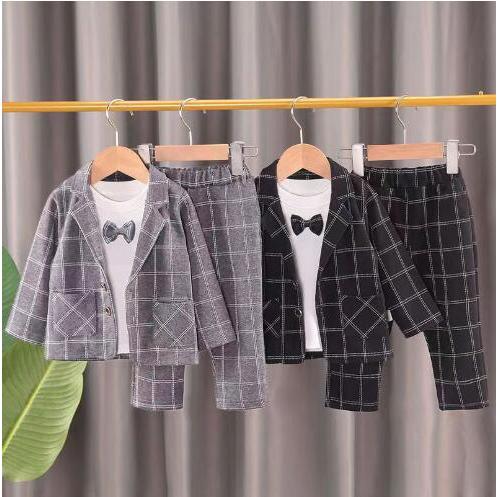 3点セット 子供 男の子 フォーマル スーツ ベビー キッズ スーツ セットアップ 上下セット 子供...