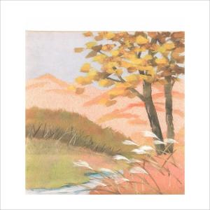 和紙のちぎり絵キット花鳥風月 （冬） 「 No.129 シクラメン 」 色紙