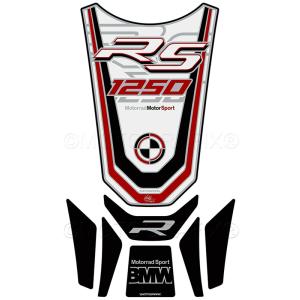 MOTO GRAFIX TANK PAD BMW R1250RS(19-22)White with Black, Red &