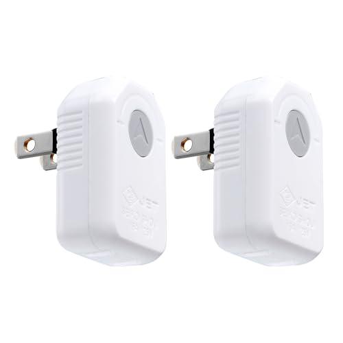 アイメディア(Aimedia) コンセントタップ 電源タップ 2個セット L字型プラグ 1個口 18...