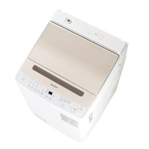 SHARP（シャープ） タテ型洗濯乾燥機 穴なし槽 ES-TX8J-W ホワイト系