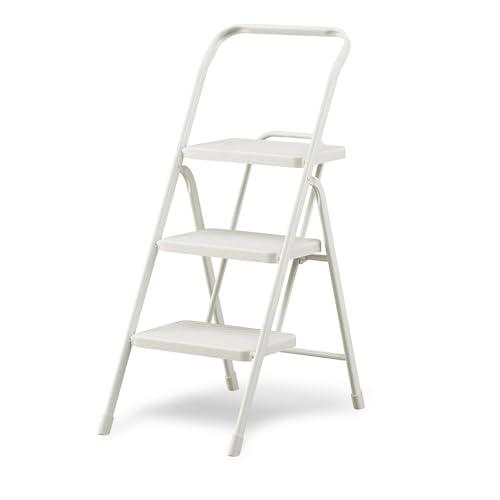 アイリスオーヤマ 折りたたみステップ 脚立 踏み台 3段 ニュアンスグレー 幅40×奥行60×高さ7...