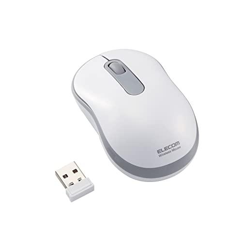 エレコム ワイヤレスマウス M-DY10DRSKWH 静音 抗菌 3ボタン Sサイズ ホワイト