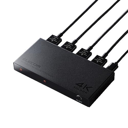エレコム HDMI切替器 (セレクター) 3入力1出力 4K(4096×2160)60Hz 選べる自...