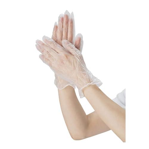 [マツヨシ] 使い捨て手袋 プラスチックグローブ 粉なし Lサイズ 100枚入り 左右兼用 薄手 病...
